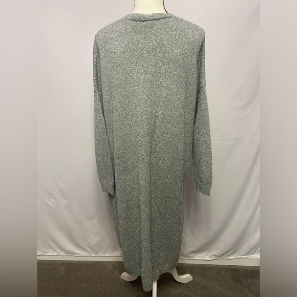 Urban Outfitters Gray Long Cardigan Open Front Sweater Size M #1398 - Picture 3 of 14